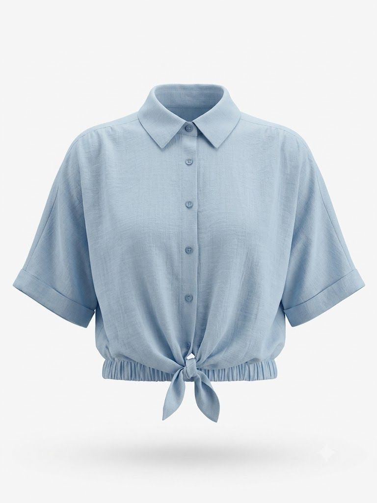 CAMISA CELESTE