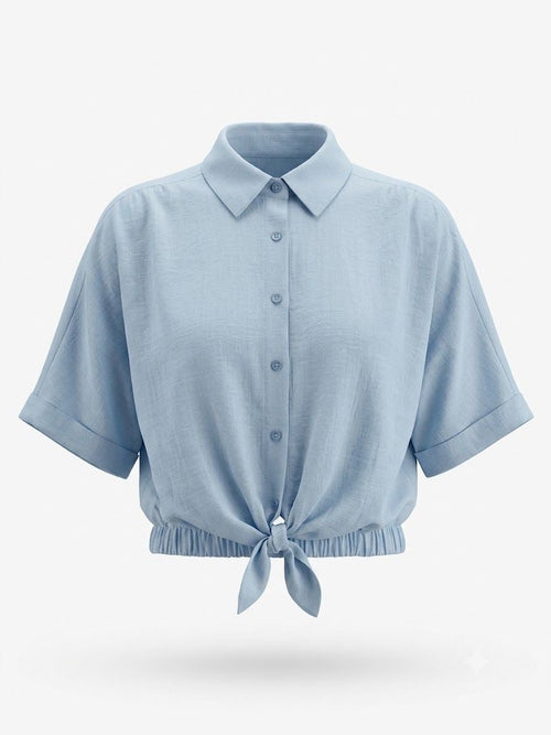 CAMISA CELESTE